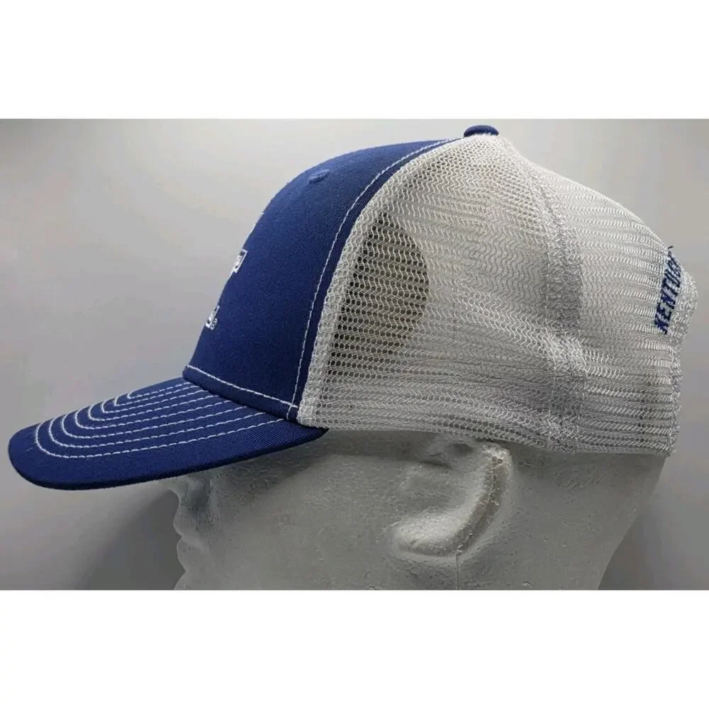 UK University Of Kentucky Wildcats Blue Snapback Cap White Mesh Trucker Hat NCAA